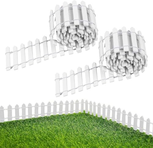 ROMOLY Valla de Jardín Estilizada - Compatible Con Vallas de Madera Natural Para Jardín