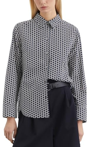 Marc OߴPolo Donna Blusa con Colletto Kent Regular Fit, Multicolore (Multi), 42