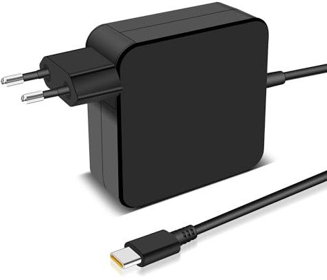 Caricabatterie USB Type C da 65W per Lenovo Thinkpad,Dell,HP, per Huawei Matebook,Acer Chromebook e qualsiasi laptop o smartphone con adattatore da parete USB di tipo C
