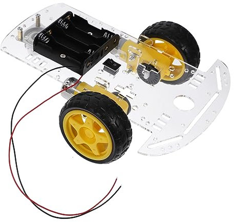 ifundom Kit De Chasis De Robot Motor Codificador y Batería 4 AA Compatible W1z3
