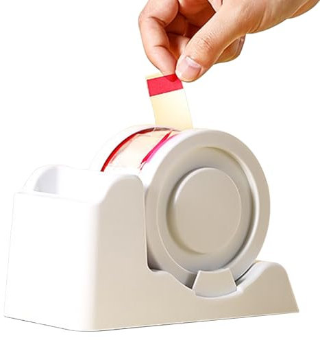 Uhngw Dispenser Per Nastro Adesivo | Dispensatore Di Nastro Riutilizzabile Per Scrivania - Base Antiscivolo Con Adesivi Resistente, Accessorio Multiuso Per Casa Ufficio E Attivita Quotidiana