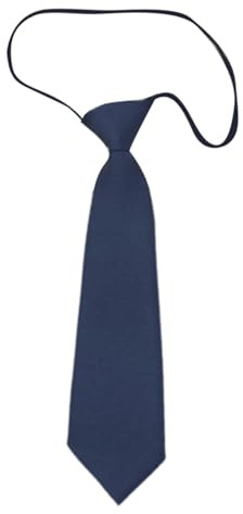 Cravate réglable pour femme pour affaires, mariage, uniforme scolaire et occasion formelle, cravate réglable pour enfants, bleu marine, taille unique