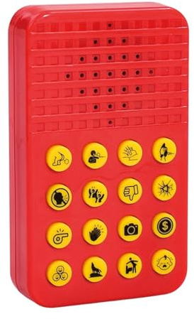 Generisch 2026 Soundmaschine, 16 urkomische Geräusche, Geräuschmacher- für Jungen im von 6, 7, 8, 9 10 Jahren, Jungen für 8-13 Jahre, Coole Gadgets Teenager (Red, 10x6x2.3cm)