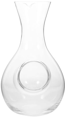 Ipetboom Cold Sake Glass Decanter 400ml Wine Carafe with Ice Cavity for Quick Cooling, Single Glass Wine Dispenser for Home, Party, and Seasonal Celebrations
