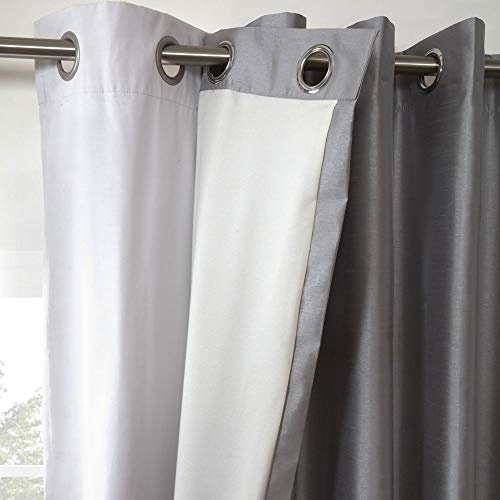Emma Barclay – Total Blackout Curtain Lining for Bedroom Living Room Thermal Insulated Eyelet Blackout Curtain Lining (66” x 51” Inch)