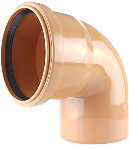 KG Bogen 67° PP Formteil Winkelstück Abwasserrohr orange DN 200