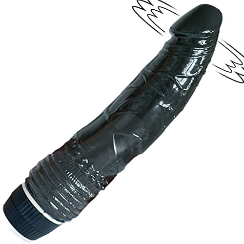 Vibrador realista para mujeres: consolador de 18 cm con diseño de pene, vibraciones silenciosas y vibración realista de varias velocidades: perfecto para mujeres que buscan un consolador D10-4
