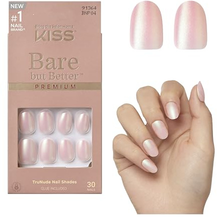 KISS Bare-But Better Premium Nails - Mocha