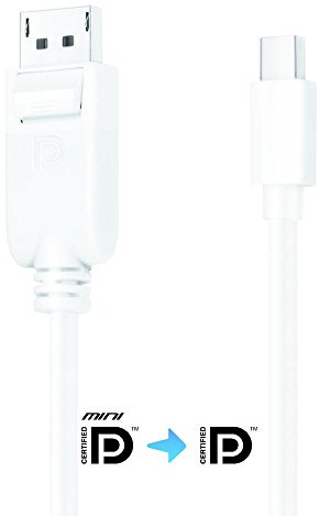 PureLink IS1100-015 iSeries mini DisplayPort-adapterkabel med precisionskontakter vit