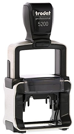 Trodat – Professional 5200 Stempel mit Wunschtext personalisieren – selbstfärbender Stempel als Namensstempel, Adressstempel, Firmenstempel & Co zu verwenden (41 x 24 mm | 5 Zeilen)
