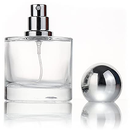 Vaporisateur de parfum rond en verre transparent 50 ml – Bouchon sphérique