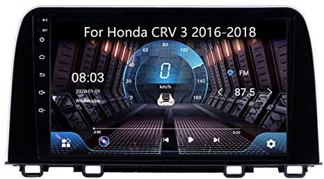 Sistema de navegación por satélite para automóvil con Pantalla táctil Dual de 9 Pulgadas, cámara de Respaldo Apple CarPlay para Hon-da CRV 3 2016-2018 Plug and Play Android10 2Din Radio de navega