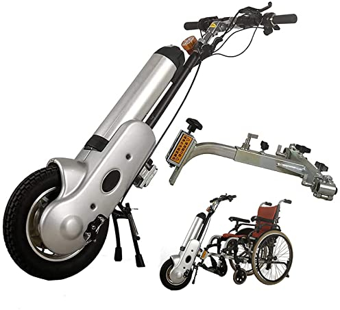 12-Zoll-Rollstuhl-Zuggerät, 400-W-Elektrorollstuhl-Umrüstsatz mit Frontlicht, 36-V-15-Ah-Akku, max. 30 km/h, Reichweite: 35 km, 3 Geschwindigkeiten, LCD-Display,A