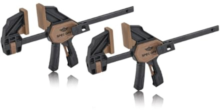 Spec Ops Trigger Clamp for Woodworking 7 Medium One-Handed Bar Clamp/Spreader 165 Lbs. 2-Pack
