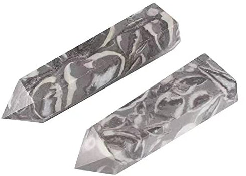 RVBLRDSE 1pc 800G-2000G Natural Shell Stone Hexagonal Prism Wand Single-Pointed Pillar for Suitable for Home Draw Crystal Specimen (Color : 1450g-1700g)
