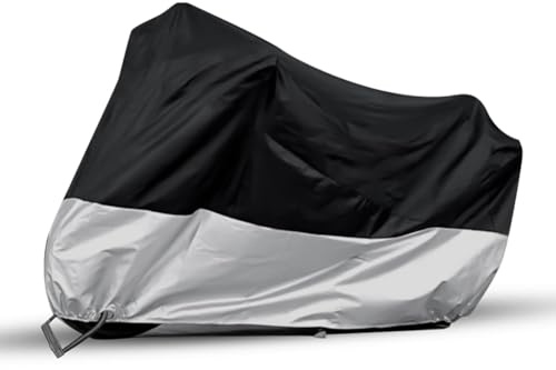 Motorcycle Covers, Motorbike Cover with Lock-Holes, Motorcycles Vehicle Cover Fits Up to 97 Motorcycles Vehicle - 2XL-Size