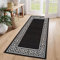 Cozy Haven Athena Runner Rug – Large Non-Slip Washable Carpet for Living Room, Bedroom, Hallway, Lounge, Dining, Kitchen, Modern Indoor Long Floor Runners (Black & White, 66x120 cm)