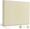 Hyggartn Libro de visitas para bodas, cumpleaños, baby shower, bautizo – Libro de visitas para boda, 100 páginas en blanco, color caqui
