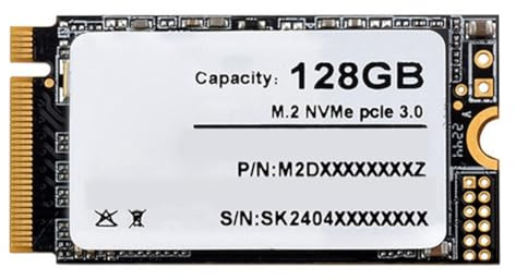Pqahffowr SK M2 NVME 2242 Unità SSD Ad Alta Velocità 128 GB Memoria Flash 3D di Alta Qualità Lettura/Scrittura Ad Alta Velocità