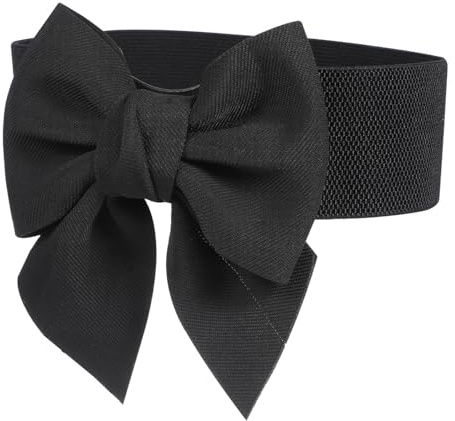 FOMIYES Cintura Larga in Stoffa Fiocco per Abiti Eleganti Donna, Cinghia Elasticizzata Comoda per Gonne, Cappotti e Maglie