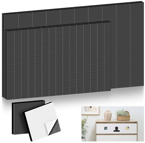 420 Pcs Magnetic Squares, Magnetic Strips Self Adhesive, 1 x 1cm Flexible Sticky Magnetic Sheets, 2 x 2cm Pre-Cut Magnet Tapes, Magnetic Plates with Adhesive Backing for Crafts Office Home DIY