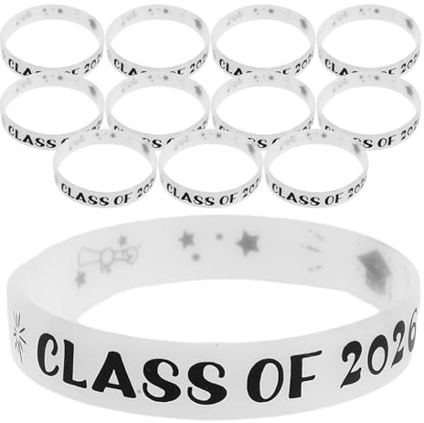 KICHOUSE 12 st grattis-examensarmband: Armband för 2026 examensceremonidekorationer - Högskoleexamenspresent för kvinnor och män
