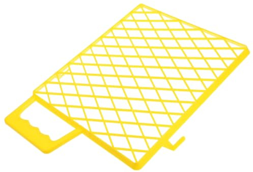 Hohopeti Griglia Gialla con Struttura a Rete di Plastica Abs per Distribuzione Uniforme e Sicura della Vernice per Vaschetta Portavernici in Progetti di Pittura