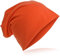 Miobo Slouch Beanie Mütze, Long, Unifarbe, Herren Damen, Orange
