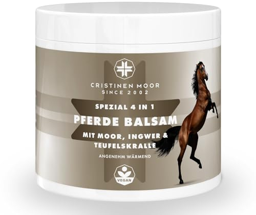 CristinenMoor Pferdebalsam (Pferdesalbe) mit Moor und Teufelskralle, wärmend, Pferdesalbe für Mensch 500ml