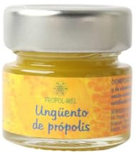 Unguento alla propoli - 30 ml. Balsamo idratante per la pelle ad alto contenuto di propoli (10%). Unguento in contenitore di vetro con coperchio in metallo.