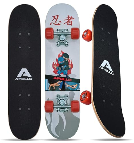 Apollo Skateboard - Ninja - Kinderskateboard 61cm, ABEC 3