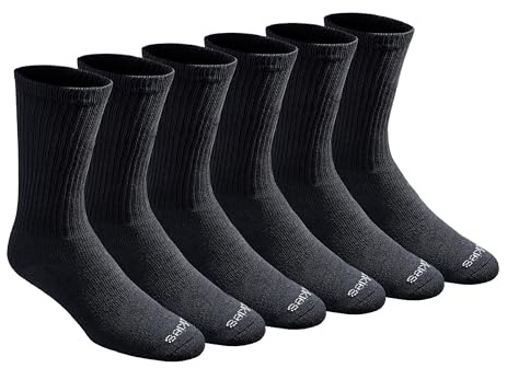 Dickies Men's Dri-tech Essential Moisture Control Crew Socks Multipack