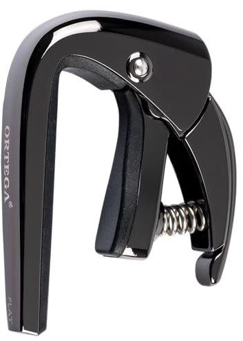 ORTEGA True Tone Kapodaster platt, svart/krom (TNCAPO-BCR)