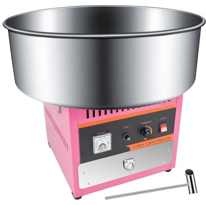 TAIMIKO 1000W 52cm Large Commercial Candy Floss Making Machine - Stainless Steel Tray for Birthdays, Parties & Celebrations,Cotton Candy Maker for Party Snacks