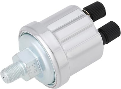 EMSea 1 Sensor de Presión de Aceite de 0 A 10 Bar Rosca NPT de 1/8 Transmisor de Presión de Aceite Compatible con VDO Sensor Indicador de Presión de Agua Aceite Y Gas Sensor de Aceite