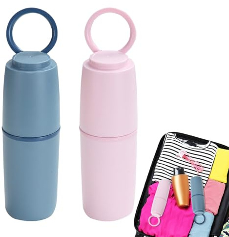 Travel Toothbrush Holder,Tooth Brush Travel Case Mouth Rinse Cups | Storage Box Organizer for RV Camping Business Trip Outdoor Traveling Women Men Toothpaste