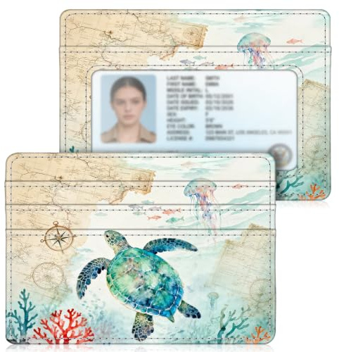 FINTIE Plånbok för framfickan, RFID-blockerande kreditkortshållare och kortetui med ID-fönster för män och kvinnor, Modern