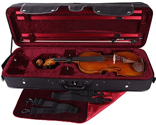 PACATO Livorno Violinetui 4/4 schwarz/rot