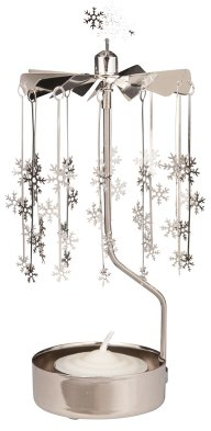 Pluto Produkter Teelichthalter aus Metall, silberfarben, Referenz AN107