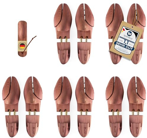 Blumtal - TESTSIEGER - Premium skoträd av cederträ för kvinnor och män inkl. skohorn, skobår med ergonomisk design - 1, 2 eller 5 par