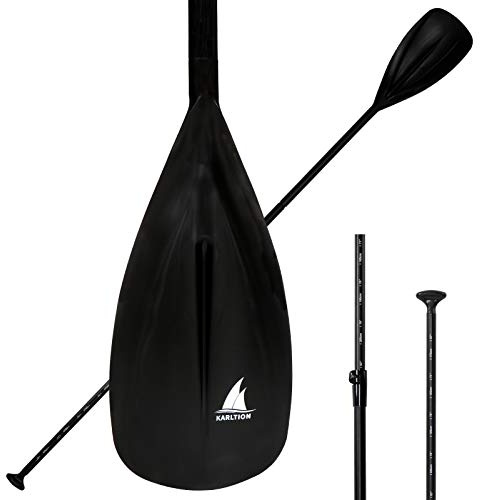 Karltion SUP Paddle - 3 Pieces Adjustable Aluminium SUP Paddle Alloy Shaft