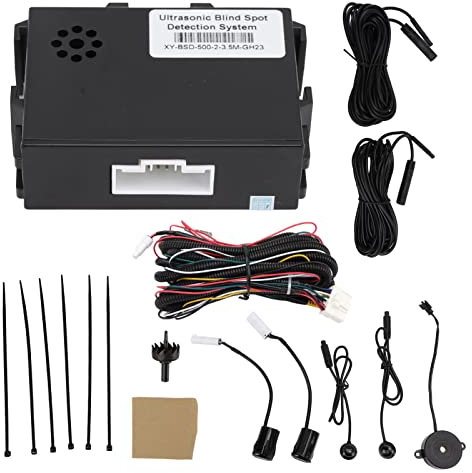 Qiilu Car Blind Spot Monitoring System Kit BSD Distance Assistant Lane Changing Warning Reversing Radar Driving Assistance Sensor Blind Spot Detection System