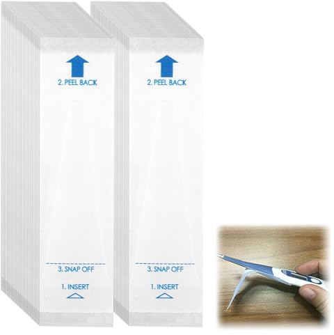 Set di 50 Coperture Monouso per Sonda Termometro, Pellicola PE e Carta, 9,5x2,5 cm, Ideale per Neonati, Famiglie e Strutture Sanitarie