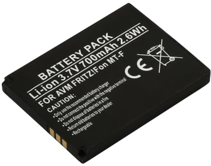 Akku passend für AVM Fritz!Fon MT-F / M2 / C4 / C5 / 312BAT006 Li-ion 3,7V