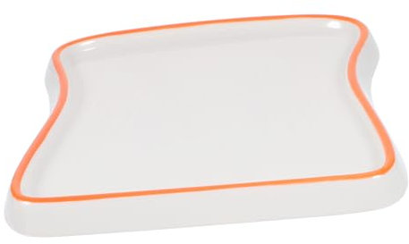 MOTHNUR Plato Cerámico Para Desayuno Multifuncional Bandeja De Comida Para Tostadas Accesorio De Cocina Saludable Para Barbacoa y Snacks