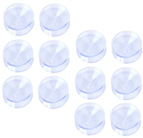 ADOCARN 50pezzi Ventose in Vetro Da Tavolo Ventose Bifacciali Resistenti Per Superfici Lisce Per Tavolini Da Tè Lastre Di Vetro Del Bagno Porte in e Tappetini in