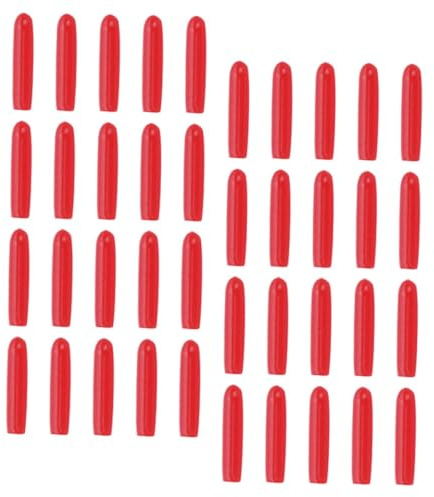 Cabilock 120 pièces Protège-pointes en Silicone Rouge Couvre-pointes Transparente Anti-chute pour Pince à Cils Protection pour Outils de Beauté