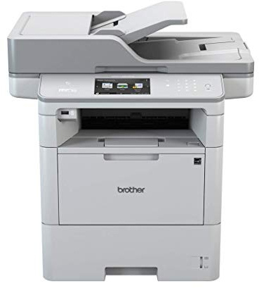 Brother MFC-L6900DW Mono Laser Printer - All-in-One, Wireless/USB 2.0/Network/NFC, Printer/Scanner/Copier/Fax Machine, 2 Sided Printing, 50PPM, A4 Printer, Business Printer