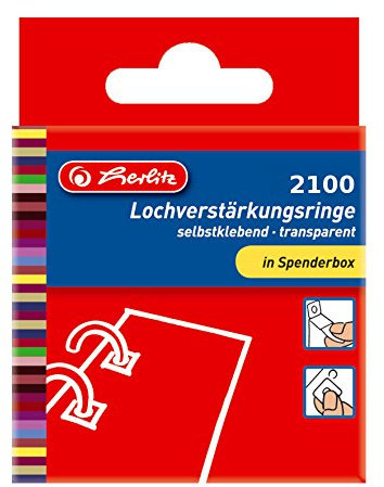 2100 Lochverstärkungsringe / transparent