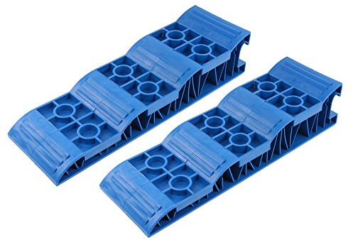 Jumbo Auffahrkeile Stufenkeile Blau für Wohnwagen & Wohnmobil, 2,5 Tonnen pro Achse